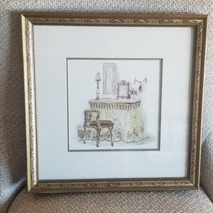 Girl's framed picture